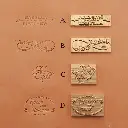 皮革 x 情侶專屬黃銅模具 手縫材料包護照套套裝C SPS012-1.webp