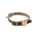 Pet leather collars | With Pet Name Tag FIP008