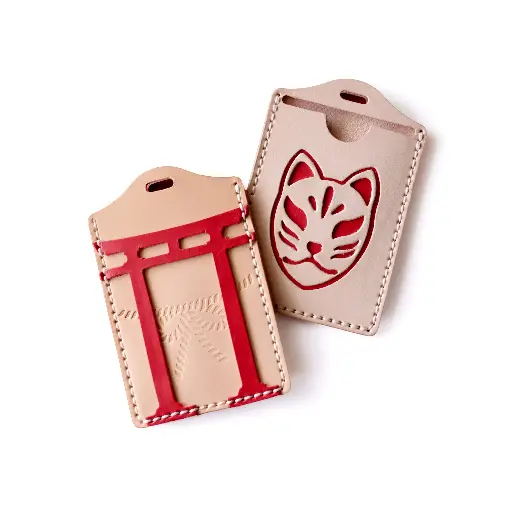 Torii Lanyard Leather Card Holder - BSP165