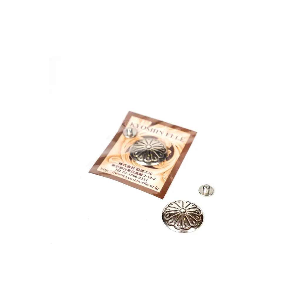 Kyoshin Elle Coin Concho Screw Back 24mm 饰片