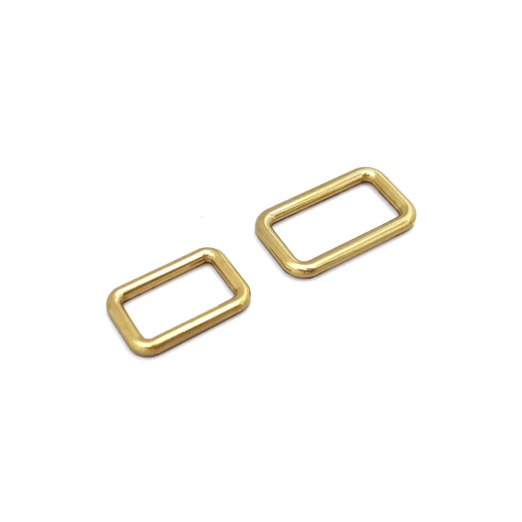 Copper seamless square buckle