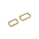 Copper seamless square buckle
