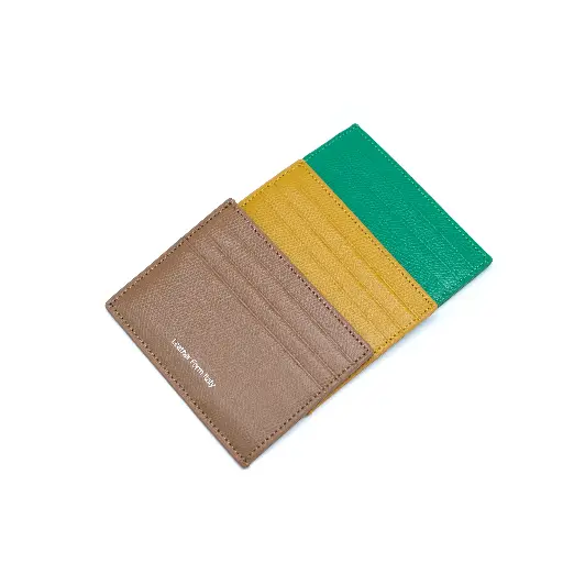 Epsom Leather Cardholder | 6 Card Slots ＋1 hidden pocket | 18 colors
