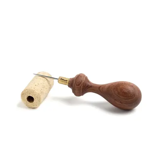 Palosanto Factory Scratch awl - Bubinga handle