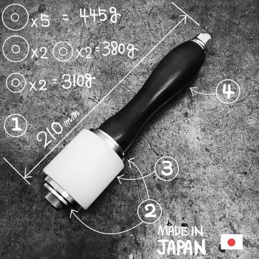 岡製作所OKA Factory 圓槌・黑啡色 (可調較重量)