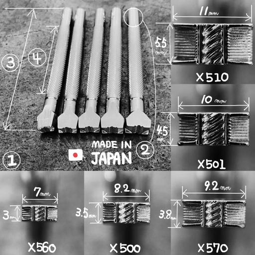 冈制作所OKA Factory 皮雕工具//印花工具 X