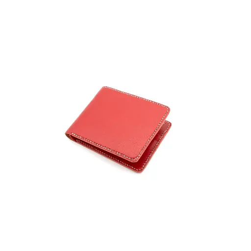Waxed Leather Six Card Slot Short Wallet - BSP143