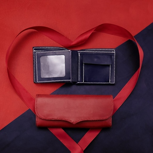 Leather x Brass Stamp Set A (Couple Wallet) SPS010