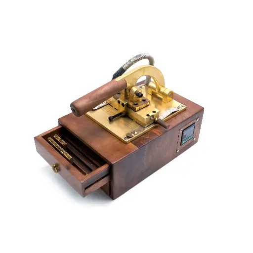 Brass Hot Stamping Machine with Brass Stamp Set