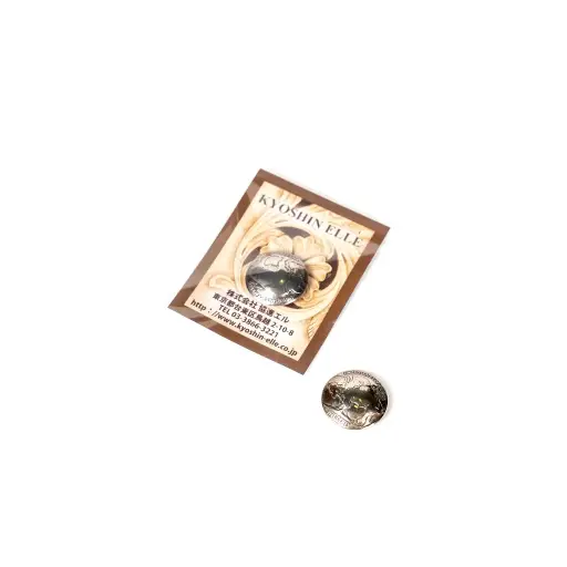 [70323] Kyoshin Elle Coin Concho Indian Buffalo 21mm 饰片